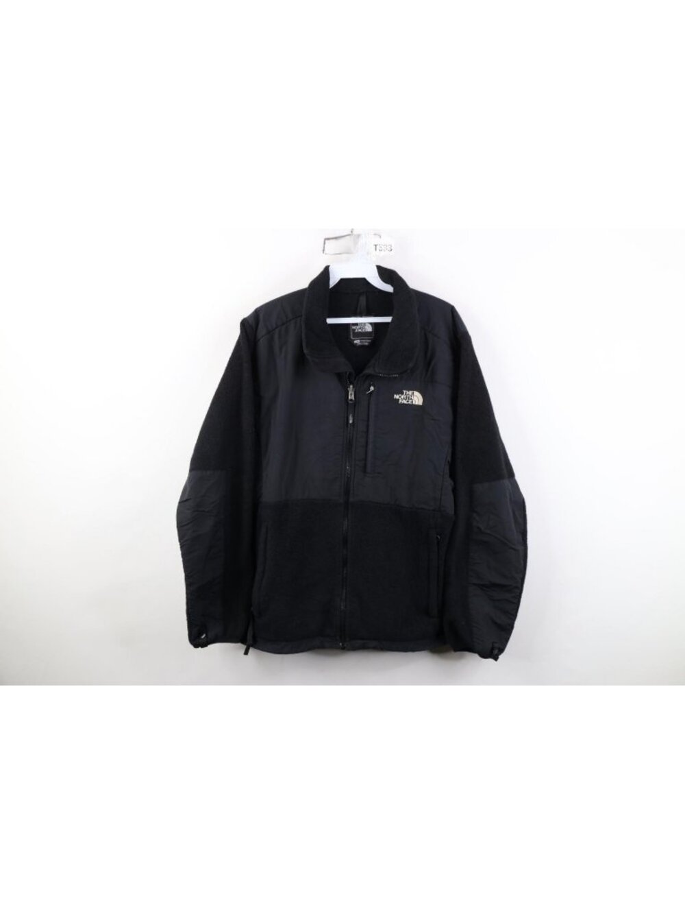 Vintage Y2K The North Face Womens Large Spell Out Denali Fleece Jacket Black